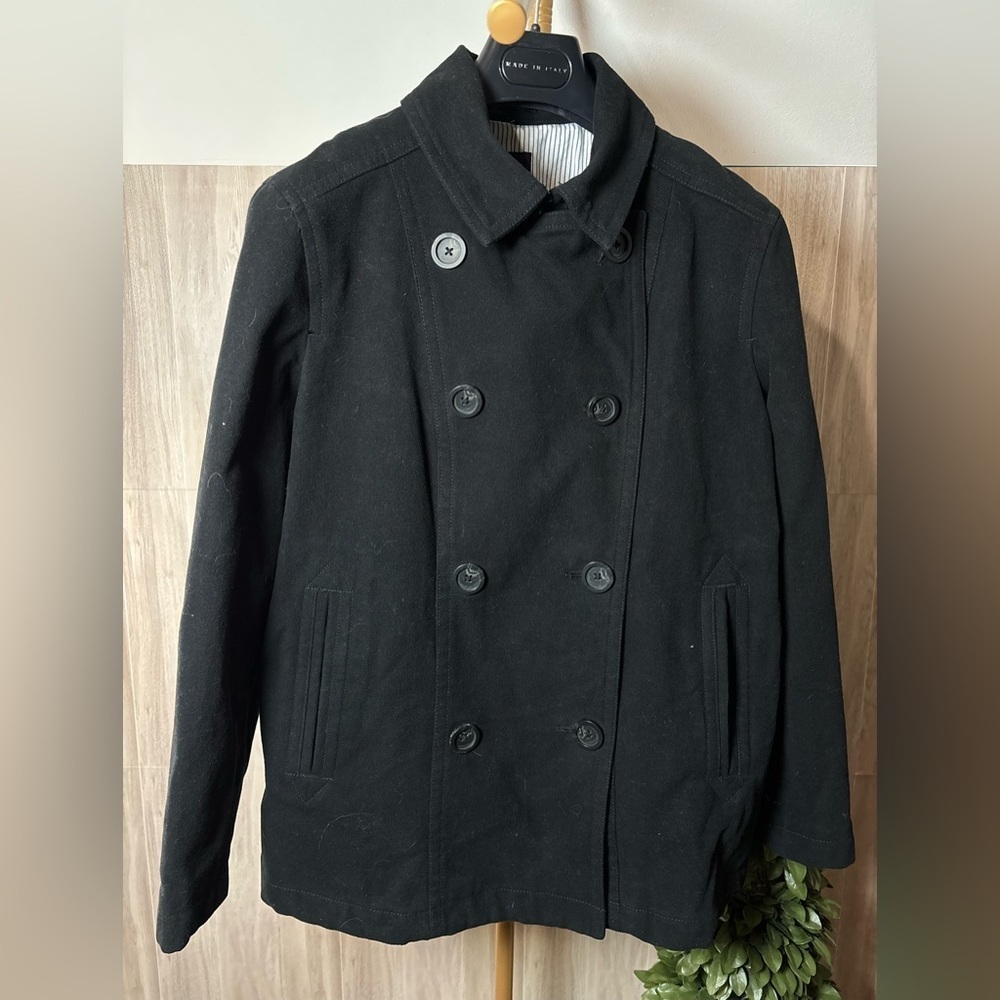 GAP Double Breasted Women’s Classic Black Pea Coat